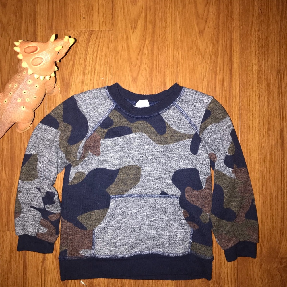Boys camouflage sweatshirt